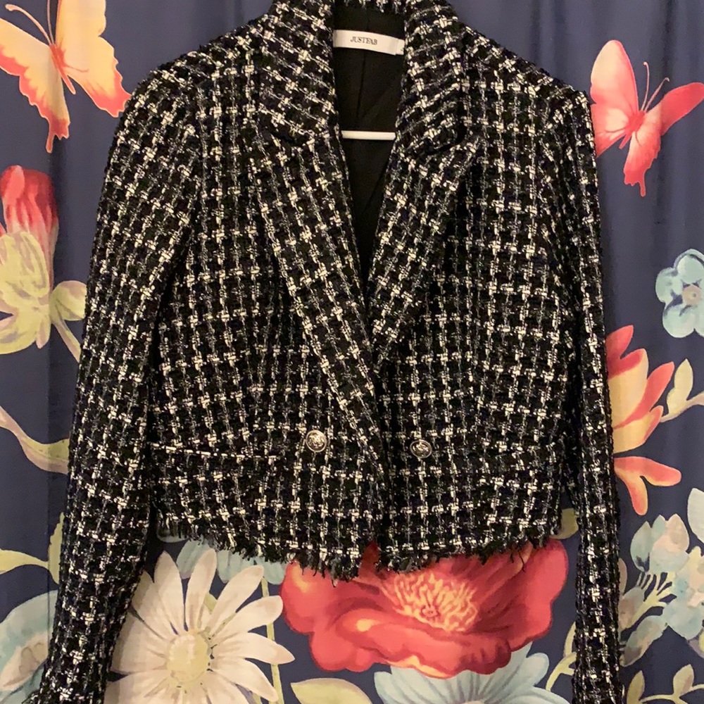 JustFab Tweed Blazer